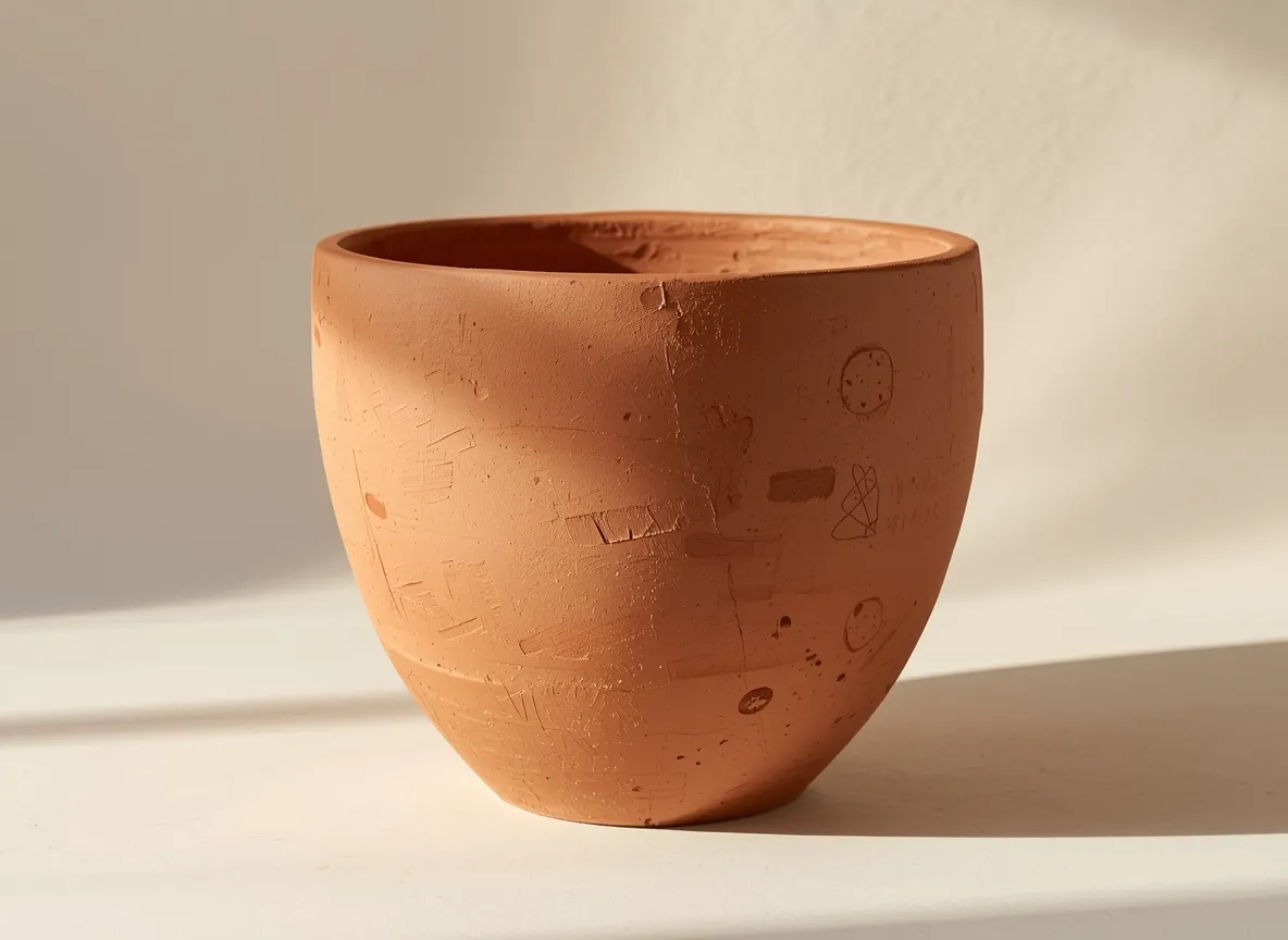 Terracotta artisan planter handcrafted